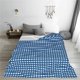thumbnail image 5 of Balery Blue Gingham Manta de Felpa Suave y Acogedora – Cobija de Franela Aterciopelada para Cama, Lavable y Cálida para Sofá, Mascotas, Transpirable-80"x60", 5 of 7