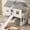 1: White, variant on Harper & Bright Designs Twin Over Twin Wooden House Bunk Bed with Slide and Windows, Twin Size House Bunk Bed with Roof for Kids Bedroom, White