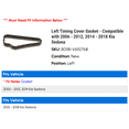 thumbnail image 2 of Left Timing Cover Gasket - Compatible with 2006 - 2012, 2014 - 2018 Kia Sedona 2007 2008 2009 2010 2011 2015 2016 2017, 2 of 2