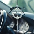 thumbnail image 4 of 1 Uds. Colgante de nudo para coche con perlas y diamantes, colgante para decoración del hogar, decoraciones para coche, 4 of 5