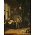 thumbnail image 2 of Adriaen van Gaesbeeck 15x18 Gold Ornate Wood Frame and Double Matted Museum Art Print Titled - Young Man in a Study (1640 - 1650), 2 of 4