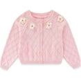 thumbnail image 3 of Peacolate 2-6T Spring Autumn Little Girls 2pcs Clothing Set Dress and Knit Cardigan,Pink,4Years, 3 of 5