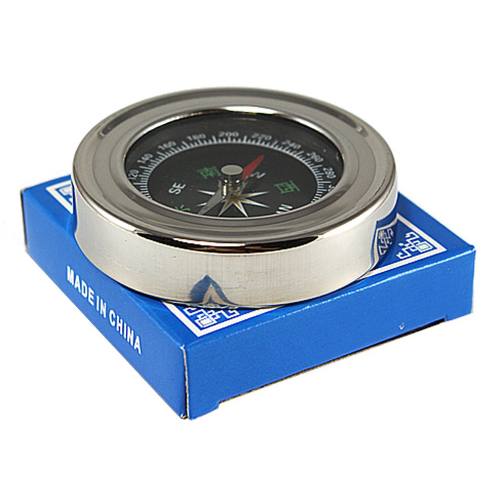 VINNED Car Compass Outdoor Dropresistant Stainless Steel Metal Compass
