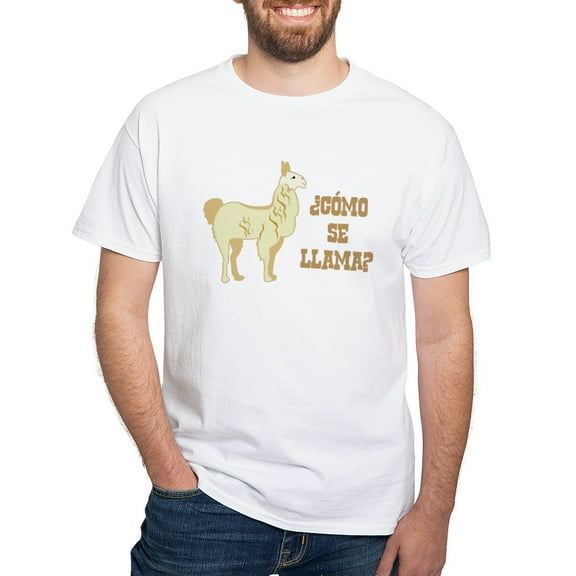 CafePress - Como Se Llama? What Is Your Name? T Shirt - Men's White Classic Cotton T-Shirts