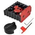 thumbnail image 1 of Plantilla para hacer clavijas,Plantilla para hacer espigas ajustables,herramienta para trabajar la madera,Taladro eléctrico Fresadora de clavijas Fácil de usar 8 agujeros,Herramienta auxiliar, 1 of 10