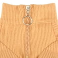thumbnail image 5 of Cat and dog zipper fitting clothes pet solid color sweater pet clothes dog winter warm sweater, 5 of 6