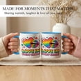 thumbnail image 4 of Rainbow Heart Lips Ceramic Mug, Colorful Pride Artwork Mug for Daily Home Office Use, Gift for LGBTQ Friends Couples Sisters Brothers, 4 of 4