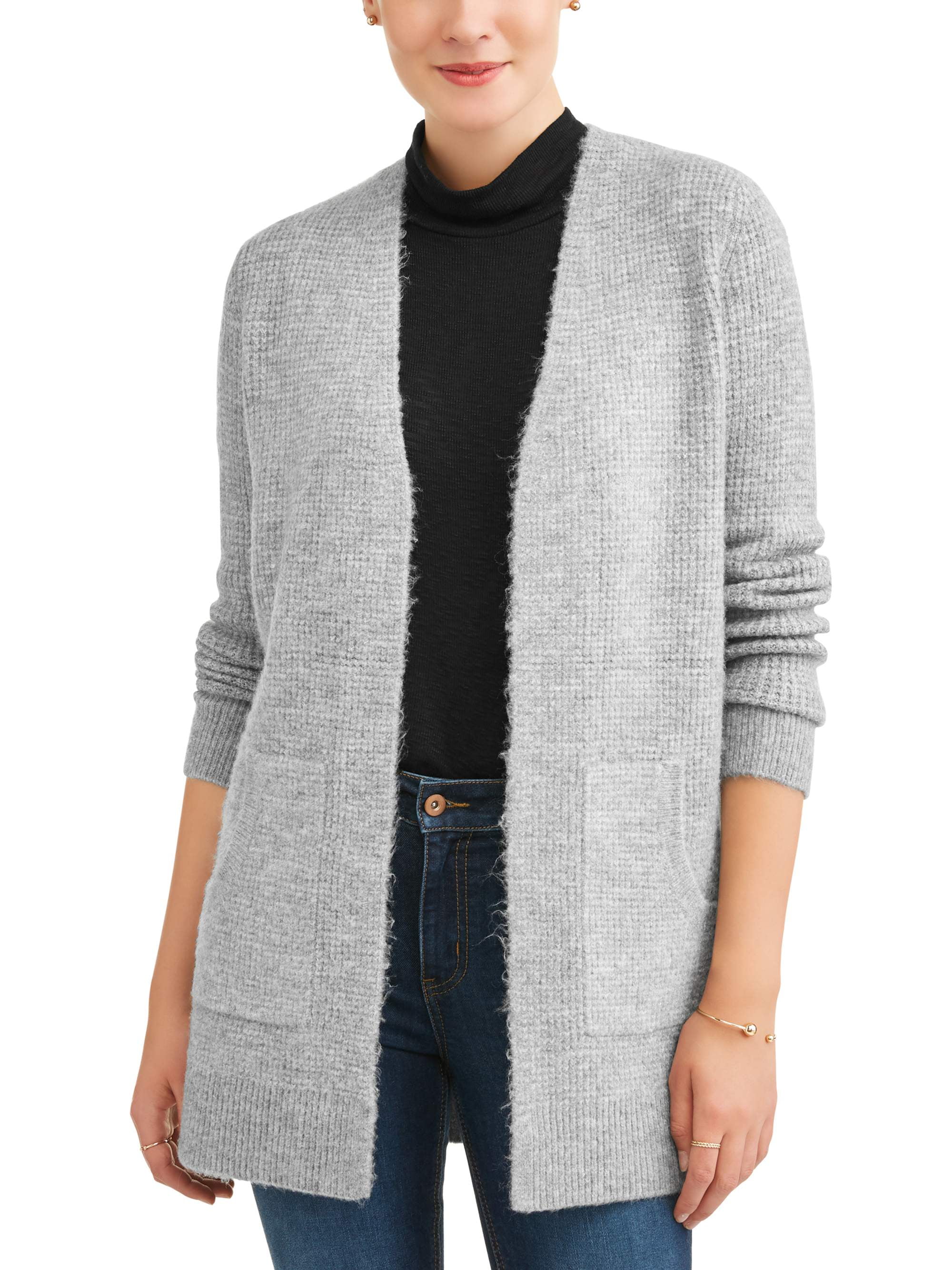 time and tru long cardigan