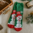 thumbnail image 3 of 6Pairs Women Christmas Fuzzy Socks Fluffy Socks Winter Warm Cozy Striped Socks Crew Socks, 3 of 6
