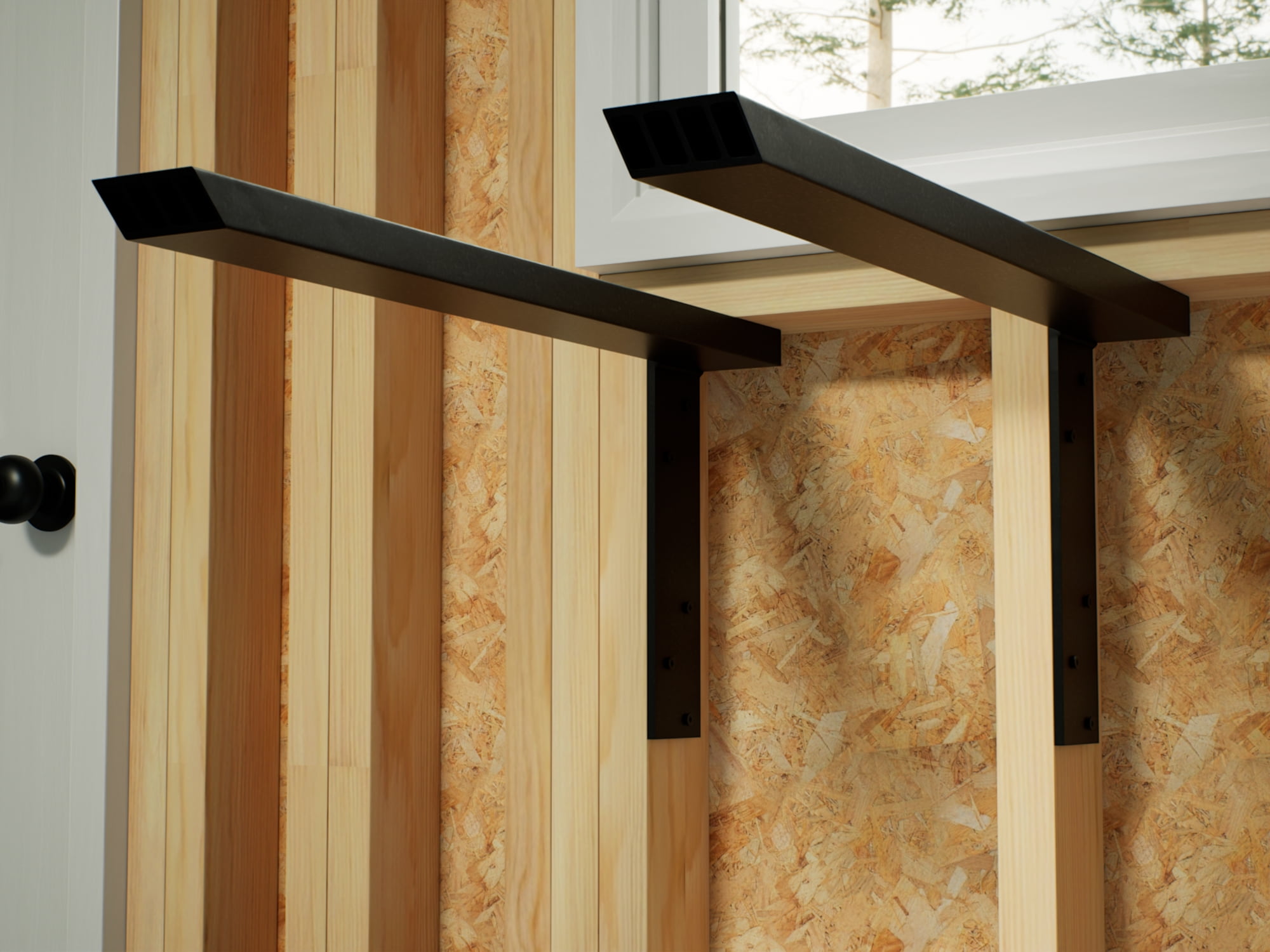 The Original™ Industrial Side Wall Free Hanging Shelf Bracket (10 inch / Right)