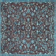 thumbnail image 1 of Ahgly Company Indoor Square Persian Light Blue Traditional Area Rugs, 7' Square, 1 of 4