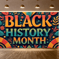 thumbnail image 4 of Colorful Design Black History Month Celebration Banner Decorative Elements Cultural Sign for Educational Events Community Gatherings School Decorations, 4 of 6
