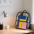 thumbnail image 4 of Sac à Dos Transparent Grande Capacité Léger pour Voyage Randonnée École Collège Travail Ordinateur Portable Design Durable, 4 of 6