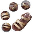thumbnail image 7 of UngA Kids Sandals Girls Toddler Girls Sandals Closed Toe Dress Flat Shoes Summer Sandals for Baby Little Kids Girl Girls Dance Shoes(Gold,Size 9.5), 7 of 7