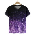thumbnail image 4 of WEAIXIMIUNG Chemises à Manches Longues pour Femmes Travaillant à l'Extérieur T-Shirt Confortable pour Femmes Chemises à Imprimé Floral Mode Col Rond Manches Courtes Tee Tops Tunique Blouse, 4 of 6