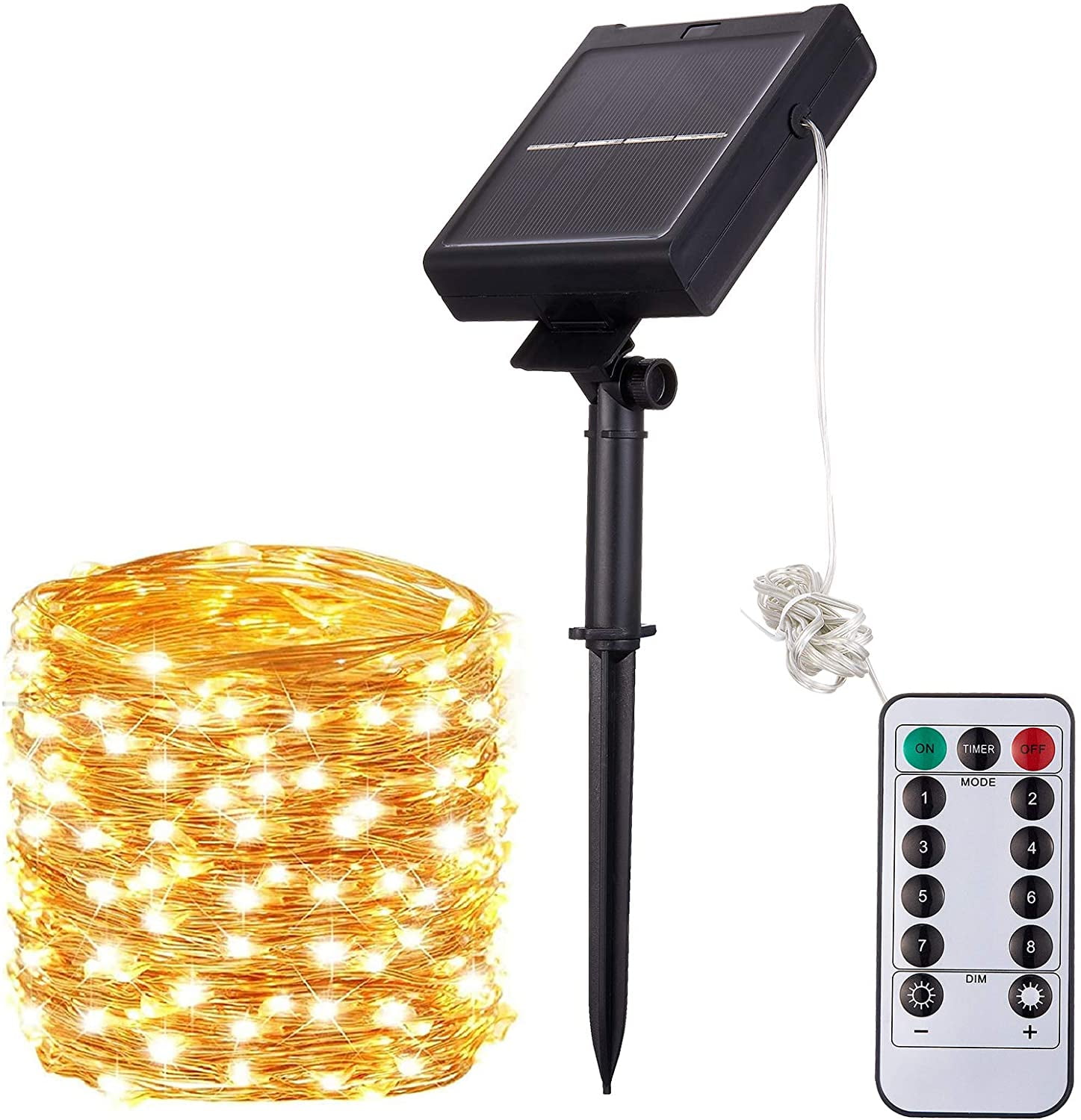 Details about   Durable 200 Led Solar/Battery Powered String Lights Fairy Lamp Garden Party Wh 