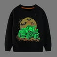 thumbnail image 2 of HWJAD Toddler Baby Halloween Glow in the Dark Tops Boy Skeleton Sweatshirt Crewneck Pullover Sweater Long Sleeve Shirt Fall Clothes 2-7 Years, 2 of 8