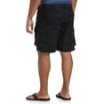 thumbnail image 2 of True Nation by DXL Men's Big and Tall  Men's Big & Tall Stretch Ripstop Cargo Shorts, Black Heather Camo, 42 Waist, 2 of 8