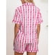thumbnail image 3 of Conjunto de pijama estilo preppy for mujer, ideal for el verano. Incluye shorts de algodón, estampado oceánico y shorts a juego., 3 of 7