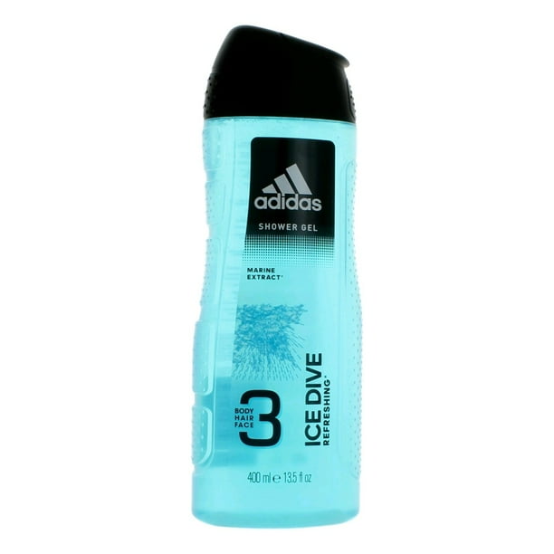 Adidas Ice Dive by Adidas, 13.5 oz 3 in 1 Shower Gel for Men Walmart