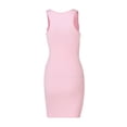 thumbnail image 2 of Yuemengxuan Women Fashionable Dress, Solid Color Sleeveless U-shaped Collar Sexy One-piece, 2 of 6