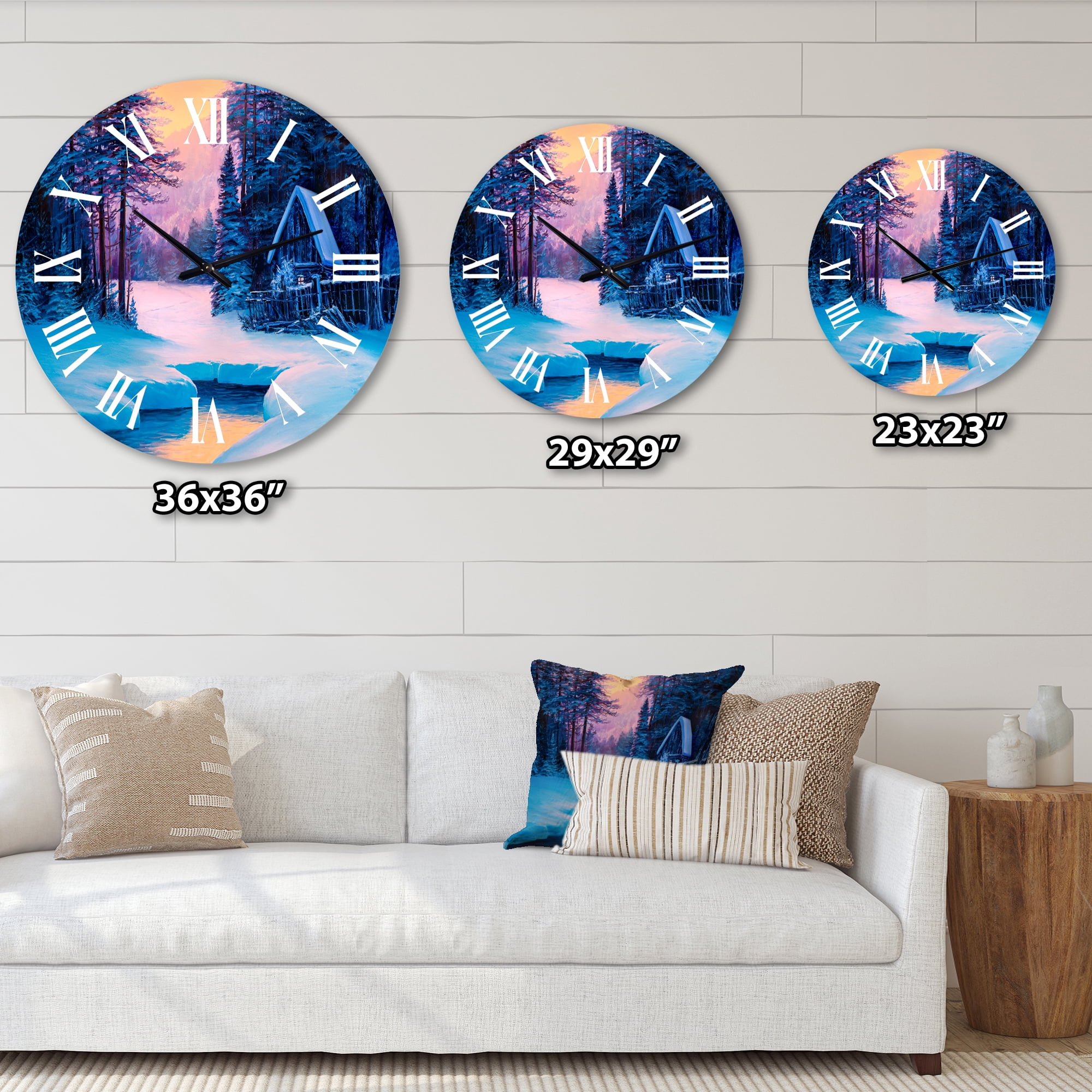 Designart 1 in Quartz Wall Clock