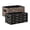 Leopard Print Intricate Crosses Decorative, variant on Felt Storage Bins 2-Pack Foldable Space-Saving Organizer For Home Office Leopard Print Intricate Crosses Decorative