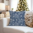thumbnail image 4 of Ethan Taylor Botanical Throw Pillow Soft Cushion Cover 'William Morris Botanical Pattern VII Botanicals Cottagecore' Classic Pattern Decorative Square Accent Pillow Case, 16x16 Inches, Blue, Gray, 4 of 5
