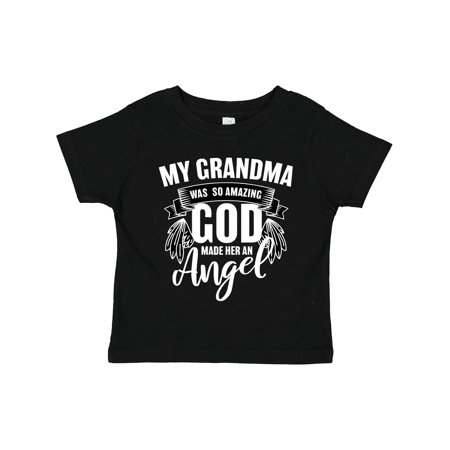 

Inktastic My Grandma Was So Amazing God Made Her an Angel Boys or Girls Toddler T-Shirt