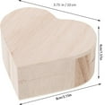 thumbnail image 3 of Antilog Wooden Jewelry Boxes, Wooden Heart Shaped Jewelry Storage Box Packaging Carrying Case Craft Decoration Hot, 3 of 5