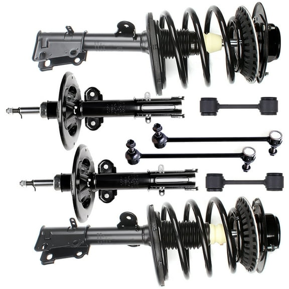 ECCPP Front shock absorber Front Strut Spring Assembly Stabilizer Bar Link Kit Stabilizer Bar Link Fits 2001-2007 for Chrysler Town & Country replace for 71572 171572L 171572R K7301