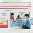thumbnail image 4 of Martha Stewart Kids' Diner Play Tent: Children's Large Indoor Pretend Play Playhouse for Playroom, Foldable Toddler Bedroom Tent, 4 of 6