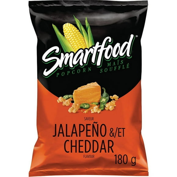 Smartfood Jalapeño & Cheddar Flavour Seasoned Popcorn, 180GM