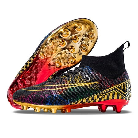 

Unisex Professional Competitive Soccer Shoes Outdoor Striped Football Shoes Lightweight Breathable Anti-slip Training Shoes For Super Foot Bowl
