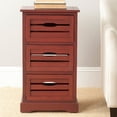 thumbnail image 4 of Safavieh Samara 3 Drawer Cabinet-Color:Cherry, 4 of 4