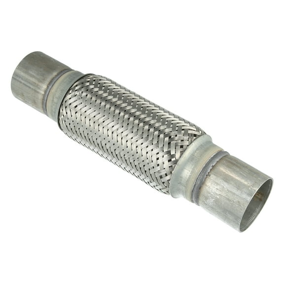 2.36"x8"x11.81" Car Exhaust Flexible Pipe Tubing Universal Exhaust Joint with Welding Extension Pipe Stainless Steel