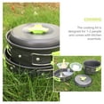 thumbnail image 3 of Minkissy Lightweight Camping Cookware Set with Aluminum Alloy Pots and Pans, Easy to Clean Outdoor Cooking Gear for Hiking & Travel, 3 of 7