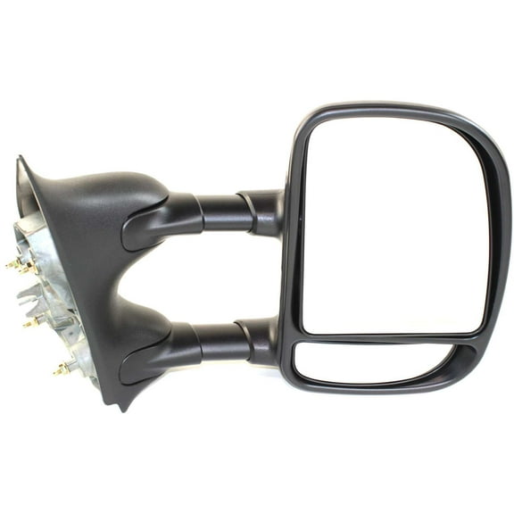 Towing Mirror Compatible With 1999-2007 Ford F-250 Super Duty F-350 Right Passenger Side w/ Blind Spot Corner Glass Textured Black Kool-Vue