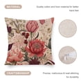 thumbnail image 4 of Patio Furniture Pillows Elegant Vintage Botanical Pattern Pillow Cases 16"x16" Vintage Floral Plant Decorative Throw Pillow Covers Pillows for Couch Sofa Patio Furniture Home Decor, 4 of 7