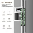 thumbnail image 4 of Refrigerator Door Handle Covers Set of 2, green leaves Adjustable Velcro Non Slip Fridge Handle Covers, Appliance Handle Covers for Dishwasher Cuteness Oven Kitchen Decor, 4 of 6