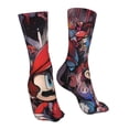 thumbnail image 4 of Lsque Mario Print Women's Men's Novelty 16in Crew Socks Cotton Socks Knee High Socks for Walking,Running,Nurses,Pregnancy, 4 of 6