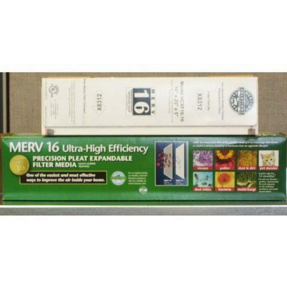 Lennox X8312 - MERV 16 Expandable Filter 16" x 25" x 5" - Genuine Lennox Product