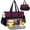 Black/Purple, variant on Black Insulated Laptop Tote Lunch Bag For Work Office Outdoor