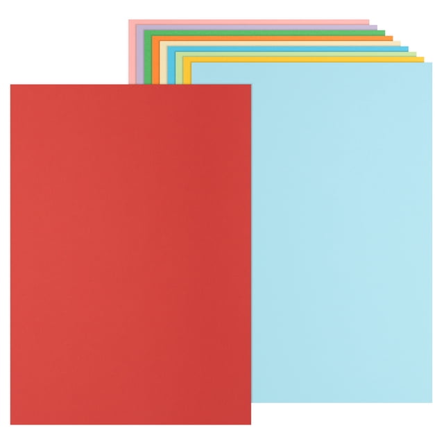 Uxcell Colored Cardstock Paper, 230GSM Thick Card Stock for DIY Crafts Scrapbooking Card Making Decors Mixed Color