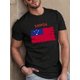 thumbnail image 1 of Camiseta Samoa Pride para hombre: informal, de manga corta, de poliéster transpirable, con estampado geométrico., 1 of 6