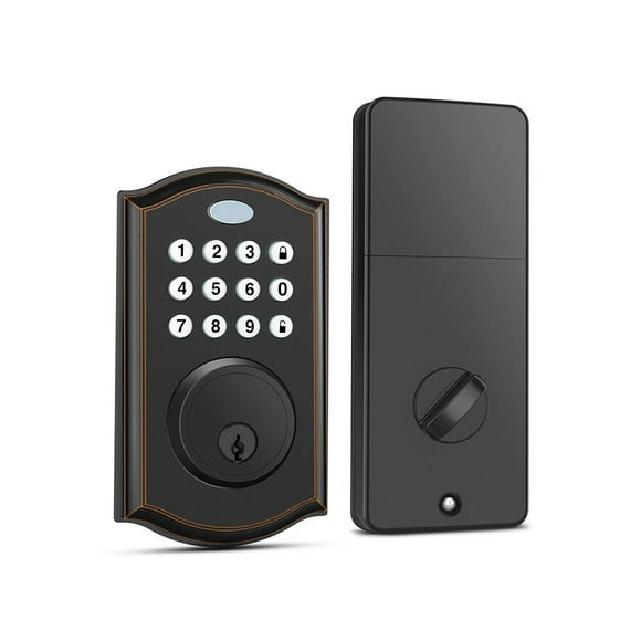 Keyless Entry Deadbolt Lock,Electronic Keypad Door Lock, Auto Lock, 1