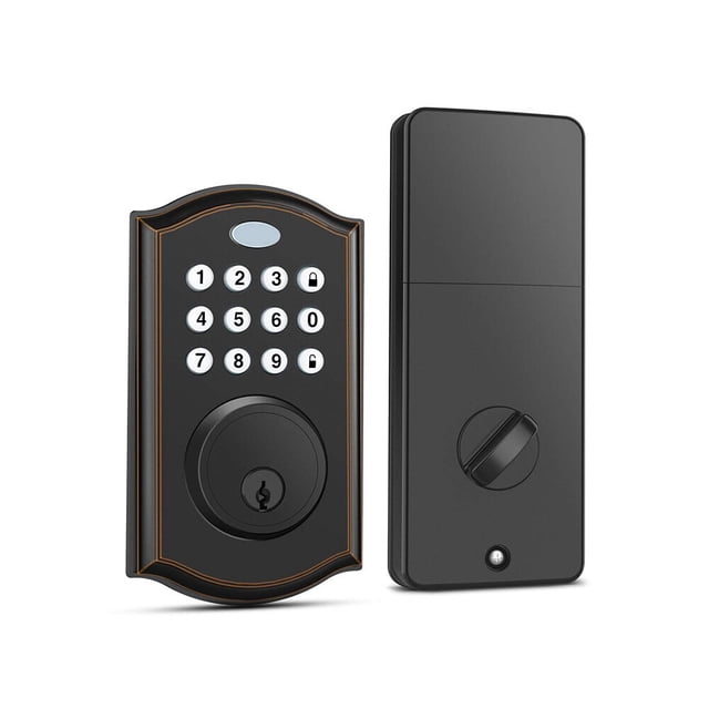 Amdohai Keyless Entry Deadbolt Lock,Electronic Keypad Door Lock, Auto Lock, 1 Touch