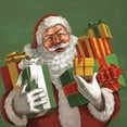 thumbnail image 2 of Penner, Janelle 12x12 Gold Ornate Wood Framed with Double Matting Museum Art Print Titled - Holiday Santa IV, 2 of 4
