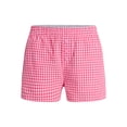 thumbnail image 5 of No Boundaries Cotton Boxer Shorts with Rollover Waist, 3'' Inseam, Women's XXS (00)-XXL (20), 5 of 5