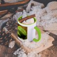 thumbnail image 5 of 3dRose, Green Python Closeup, 15oz Two-Tone Green Mug, 5 of 7